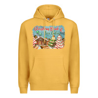 Mustard christmas break and tree cakes Premium Hoodie - FaDigitalArtStudio
