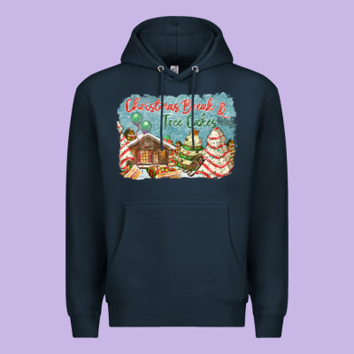 Christmas Break And Tree Cakes Premium Hoodie Designed By Fadigitalartstudio