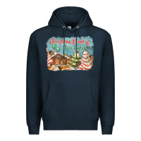 Navy christmas break and tree cakes Premium Hoodie - FaDigitalArtStudio