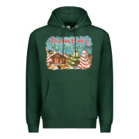 Sports Green christmas break and tree cakes Premium Hoodie - FaDigitalArtStudio