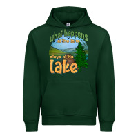 Forest Green what happens at the lake stays at the lake Urban Hoodie - HRA Design Shop
