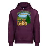 Mauve Wine what happens at the lake stays at the lake Urban Hoodie - HRA Design Shop