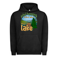 Pigment Black what happens at the lake stays at the lake Urban Hoodie - HRA Design Shop