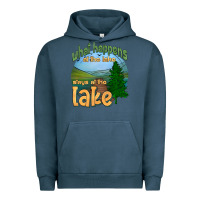 Pigment Midnight Navy what happens at the lake stays at the lake Urban Hoodie - HRA Design Shop