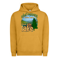 Pigment Peanut Butter what happens at the lake stays at the lake Urban Hoodie - HRA Design Shop