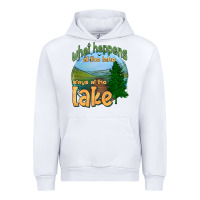 White what happens at the lake stays at the lake Urban Hoodie - HRA Design Shop