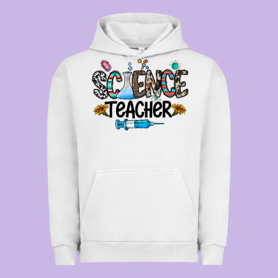 Science Teacher Urban Hoodie Designed By Cowhidedigitalart