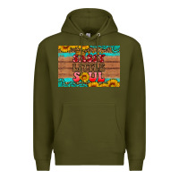 Army Green sassy little soul  skinny metal can holder Premium Hoodie - HRA Design Shop