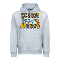 Heather Grey school hero Urban Hoodie - CowhideDigitalArt