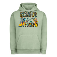 Pigment Oil Green school hero Urban Hoodie - CowhideDigitalArt