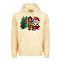 Pina Colada christmas gnomes barnyard Premium Hoodie - FaDigitalArtStudio