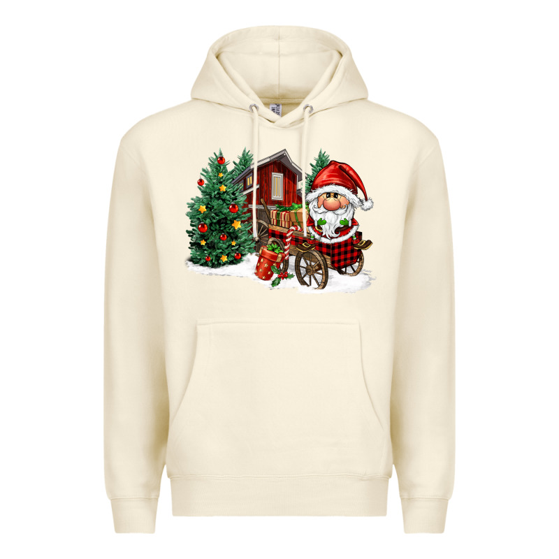 Christmas Gnomes Barnyard Premium Hoodie by FaDigitalArtStudio | Teevron