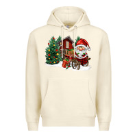 Sandshell christmas gnomes barnyard Premium Hoodie - FaDigitalArtStudio