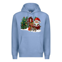 Christmas Gnomes Barnyard Premium Hoodie | Teevron
