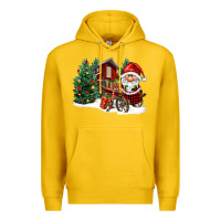Lemon christmas gnomes barnyard Premium Hoodie - FaDigitalArtStudio