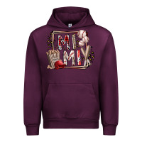 Mauve Wine mimi baseball Urban Hoodie - RacoonDesign