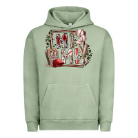 Pigment Oil Green mimi baseball Urban Hoodie - RacoonDesign