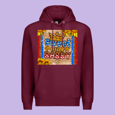 Usa Flag Sweet And Sassy Premium Hoodie Designed By Hra Design Shop
