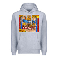 Heather Grey usa flag sweet and sassy Premium Hoodie - HRA Design Shop