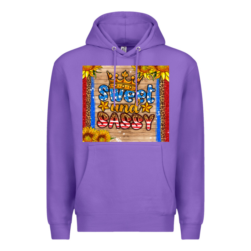 Usa Flag Sweet And Sassy Premium Hoodie by HRA Design Shop | Teevron