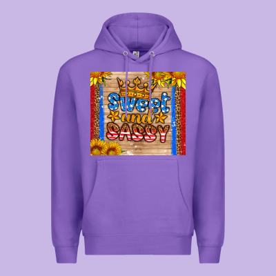 Usa Flag Sweet And Sassy Premium Hoodie Designed By Hra Design Shop
