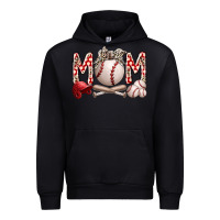 Black mom baseball Urban Hoodie - RacoonDesign