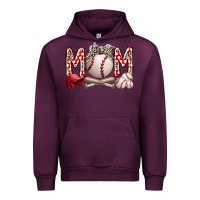 Mauve Wine mom baseball Urban Hoodie - RacoonDesign