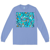 Colony Blue humpback whale mousepad Long Sleeve Tee - BarkalooDesign