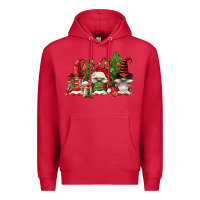 Cardinal christmas gnomies Premium Hoodie - FaDigitalArtStudio