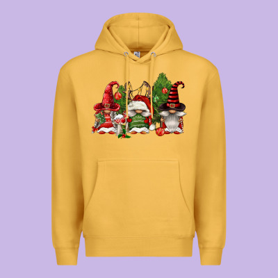Christmas Gnomies Premium Hoodie Designed By Fadigitalartstudio