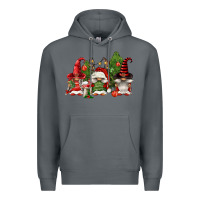 Rock christmas gnomies Premium Hoodie - FaDigitalArtStudio