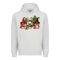 Dove Grey christmas gnomies Premium Hoodie - FaDigitalArtStudio
