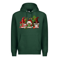 Sports Green christmas gnomies Premium Hoodie - FaDigitalArtStudio