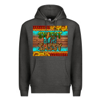 Charcoal Heather sweet and sassy Juneteenth Premium Hoodie - HRA Design Shop