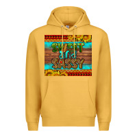 Mustard sweet and sassy Juneteenth Premium Hoodie - HRA Design Shop