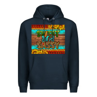 Navy sweet and sassy Juneteenth Premium Hoodie - HRA Design Shop