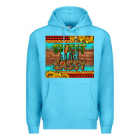 Ocean Blue sweet and sassy Juneteenth Premium Hoodie - HRA Design Shop