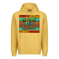 Antique Gold sweet and sassy Juneteenth Premium Hoodie - HRA Design Shop