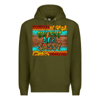 Army Green sweet and sassy Juneteenth Premium Hoodie - HRA Design Shop
