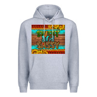 Heather Grey sweet and sassy Juneteenth Premium Hoodie - HRA Design Shop