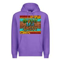 Purple sweet and sassy Juneteenth Premium Hoodie - HRA Design Shop