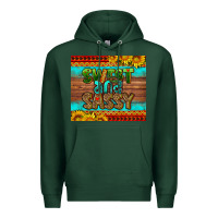 Sports Green sweet and sassy Juneteenth Premium Hoodie - HRA Design Shop