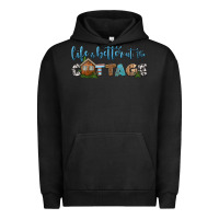 Pigment Black life is better at the cottage Urban Hoodie - HRA Design Shop