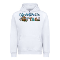 White life is better at the cottage Urban Hoodie - HRA Design Shop