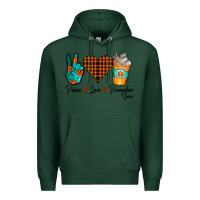 Sports Green Peace Love Pumpkin Spice Premium Hoodie - CowhideDigitalArt