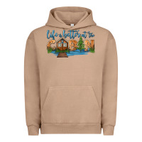 Pigment Burro life is better at the cabin Urban Hoodie - HRA Design Shop
