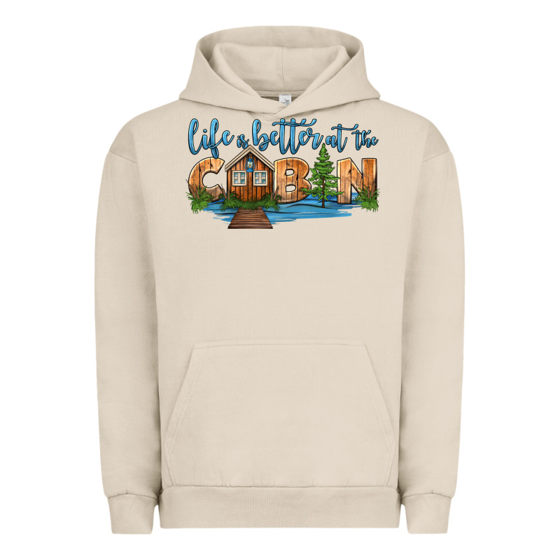 Life Is Better At The Cabin Urban Hoodie by HRA Design Shop | Teevron