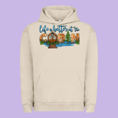Life Is Better At The Cabin Urban Hoodie Designed By Hra Design Shop