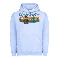 Pigment Grape Ice life is better at the cabin Urban Hoodie - HRA Design Shop