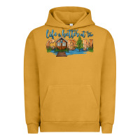 Pigment Peanut Butter life is better at the cabin Urban Hoodie - HRA Design Shop